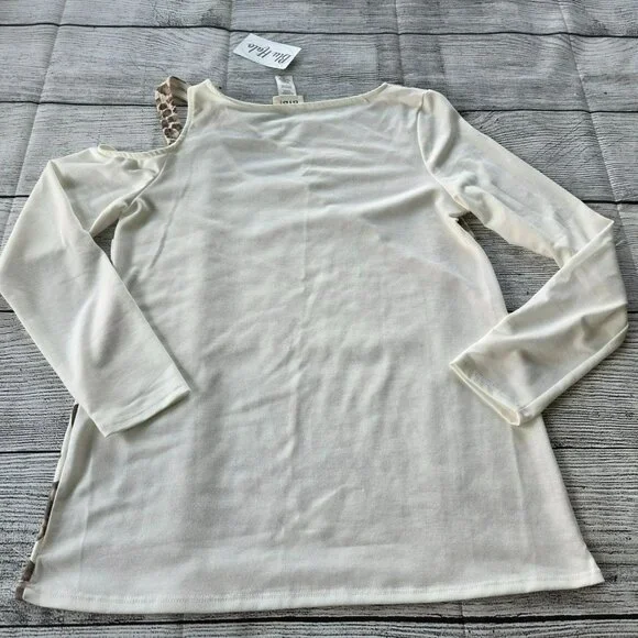 Blu Halo Boutique Women's Top Size Small RN156832 Leopard Print BIB! NWT - Picture 3 of 11